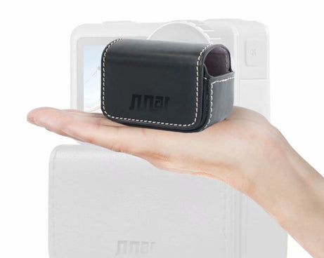 Waterproof Mini Leather Case Storage Carrying Box for DJI OSMO Action / GoPro / SJCAM / Xiaomi Mi Jia, Black, Coffee