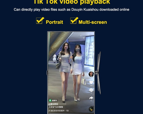 JEDX 4K HD Player Single AD Machine Power on Automatic Loop Play Video PPT Horizontal And Vertical Screen U Disk SD Play