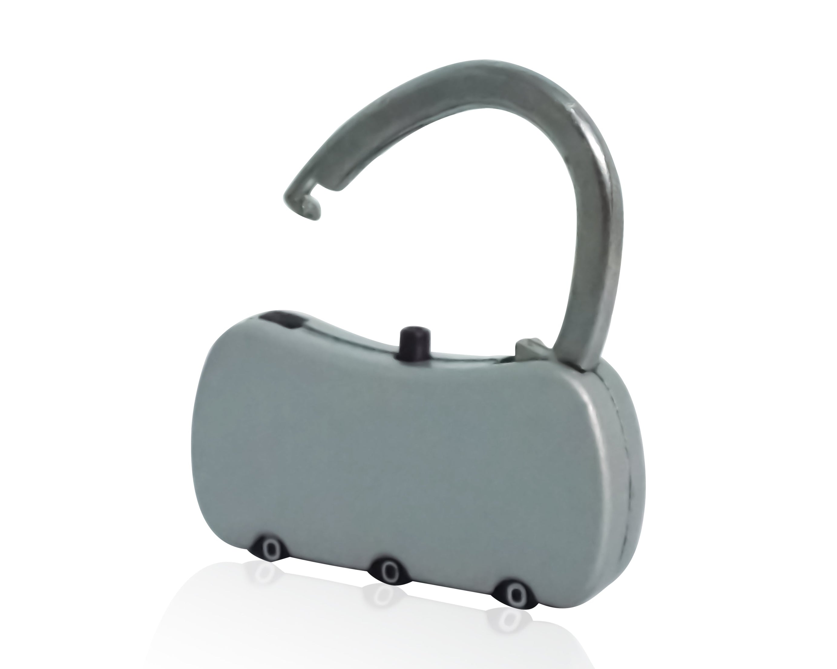 Stainless steel combination padlock with reset feature