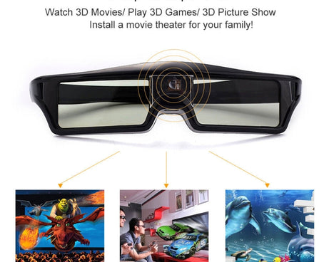3D DLP-Link active glasses eyewear for BenQ Z4/H1/G1/P1 LG,NUTS,Acer,Optoma DLP-LINK projectors, projectors