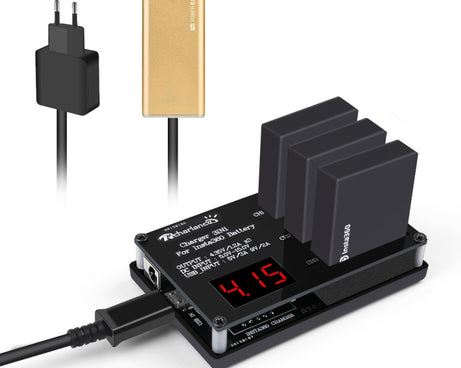 Micro USB 3 PCS Battery Charger for Insta360 ONE X Panoramic Camera, Eu Plug, Us Plug