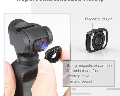 Original Magnetic Interface Augmenting Lens for DJI Pocket 2 / Osmo Pocket, For DJI Pocket 2 / Osmo Pocket
