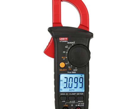Digital Clamp Multimeter AC/DC Voltage Detector Frequency Resistance Tester, UT200A+ 400A, UT200B+ 600A