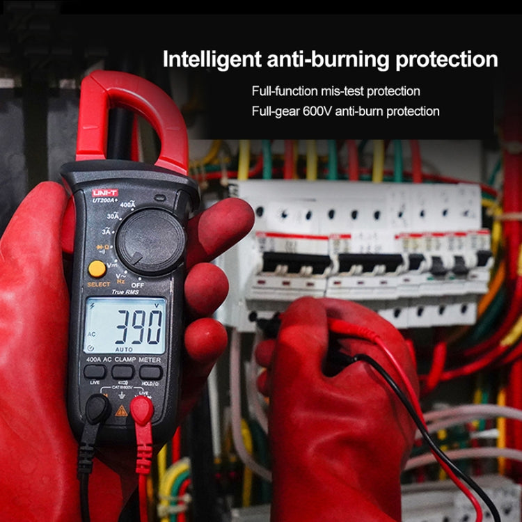 Digital Clamp Multimeter AC/DC Voltage Detector Frequency Resistance Tester, UT200A+ 400A, UT200B+ 600A