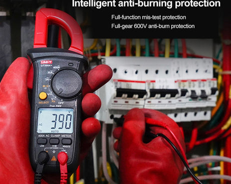 Digital Clamp Multimeter AC/DC Voltage Detector Frequency Resistance Tester, UT200A+ 400A, UT200B+ 600A