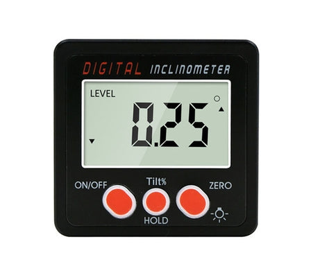 IP54 Precision Electronic Digital Display Inclinometer 4 x 90 Degree Protractor Angle Box
