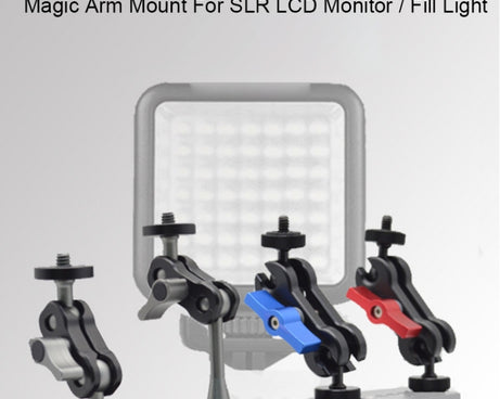 YJ Magic Arm Bracket Mount 1/4 inch Ball Head Magic Arm, MA-95 Gun Gray, MA-75 Gun Gray, MA-100B Blue, MA-100R Red, MA-113 Black