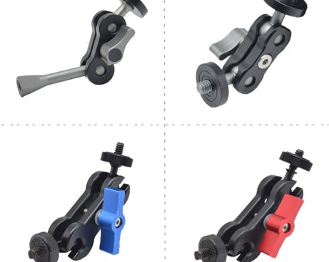 YJ Magic Arm Bracket Mount 1/4 inch Ball Head Magic Arm, MA-95 Gun Gray, MA-75 Gun Gray, MA-100B Blue, MA-100R Red, MA-113 Black
