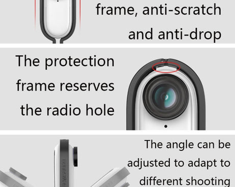 Sunnylife IST-Q9439 for Insta360 GO Mount Bracket Stabilizer, Camera Frame Adapter, Bicycle Clip, Backpack Clip, Extend Rod, Tripod