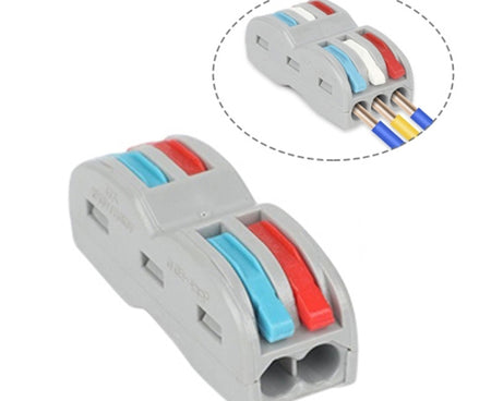 SPL-2 2 In 3 Out Colorful Quick Line Terminal Multi-Function Dismantling Wire Connection Terminal, SPL-2 2 In 3 Out, SPL-3 3 In 3 Out, SPL-42 2 In 4 Out, SPL-62 2 In 6 Out, SPL-63 3 In 6 Out, SPL-93 3 In 9 Out, LT-624 2 In 4 Out, LT-626 2 In 6 Out     ...
