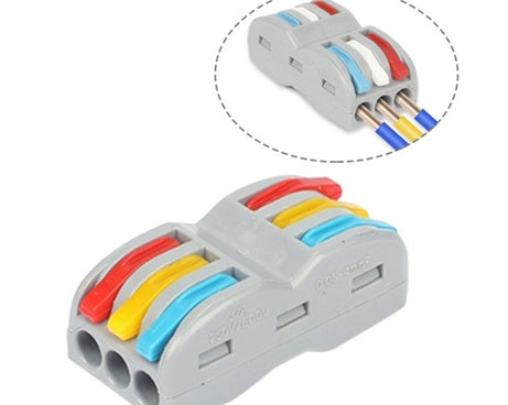 SPL-2 2 In 3 Out Colorful Quick Line Terminal Multi-Function Dismantling Wire Connection Terminal, SPL-2 2 In 3 Out, SPL-3 3 In 3 Out, SPL-42 2 In 4 Out, SPL-62 2 In 6 Out, SPL-63 3 In 6 Out, SPL-93 3 In 9 Out, LT-624 2 In 4 Out, LT-626 2 In 6 Out     ...