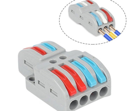 SPL-2 2 In 3 Out Colorful Quick Line Terminal Multi-Function Dismantling Wire Connection Terminal, SPL-2 2 In 3 Out, SPL-3 3 In 3 Out, SPL-42 2 In 4 Out, SPL-62 2 In 6 Out, SPL-63 3 In 6 Out, SPL-93 3 In 9 Out, LT-624 2 In 4 Out, LT-626 2 In 6 Out     ...