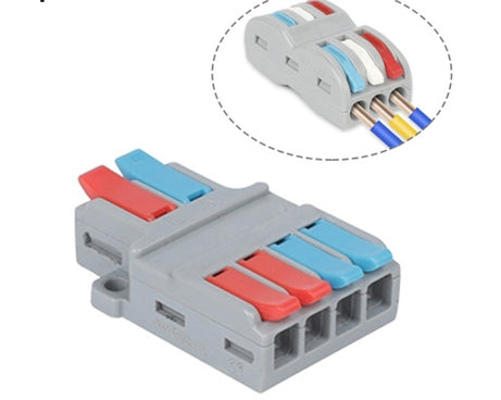 SPL-2 2 In 3 Out Colorful Quick Line Terminal Multi-Function Dismantling Wire Connection Terminal, SPL-2 2 In 3 Out, SPL-3 3 In 3 Out, SPL-42 2 In 4 Out, SPL-62 2 In 6 Out, SPL-63 3 In 6 Out, SPL-93 3 In 9 Out, LT-624 2 In 4 Out, LT-626 2 In 6 Out     ...