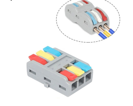 SPL-2 2 In 3 Out Colorful Quick Line Terminal Multi-Function Dismantling Wire Connection Terminal, SPL-2 2 In 3 Out, SPL-3 3 In 3 Out, SPL-42 2 In 4 Out, SPL-62 2 In 6 Out, SPL-63 3 In 6 Out, SPL-93 3 In 9 Out, LT-624 2 In 4 Out, LT-626 2 In 6 Out     ...