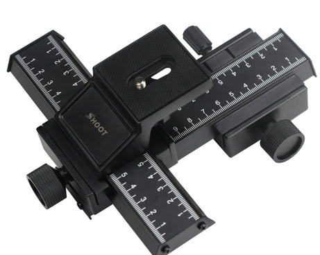 Shoot 4-Way Macro Focusing Focus Rail Slider / Close-Up Shooting Rail Slider