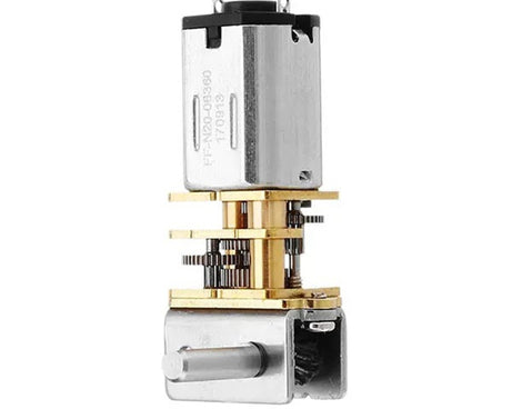 GW12N20 Worm Gear Low Speed Motor Ultra Mini Gear Power-Off Self-Locking Motor For Smart Car Robot, 6V 10RPM, 6V 30RPM, 6V 55RPM, 6V 100RPM, 12V 20RPM, 12V 60RPM, 12V 110RPM, 12V 200RPM
