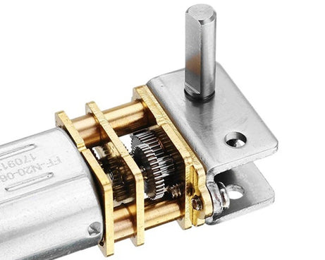 GW12N20 Worm Gear Low Speed Motor Ultra Mini Gear Power-Off Self-Locking Motor For Smart Car Robot, 6V 10RPM, 6V 30RPM, 6V 55RPM, 6V 100RPM, 12V 20RPM, 12V 60RPM, 12V 110RPM, 12V 200RPM