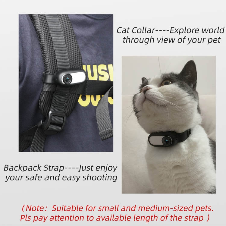 Sunnylife  IST-Q9335 Camera Strap Silicone Protective Cover Wristband Palm Backpack Bicycle Strap Cat Collar For Insta360 GO2, For Insta360 GO2