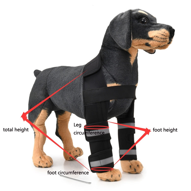 Pet Dog Leg Knee Guard Surgery Injury Protective Cover, S, M