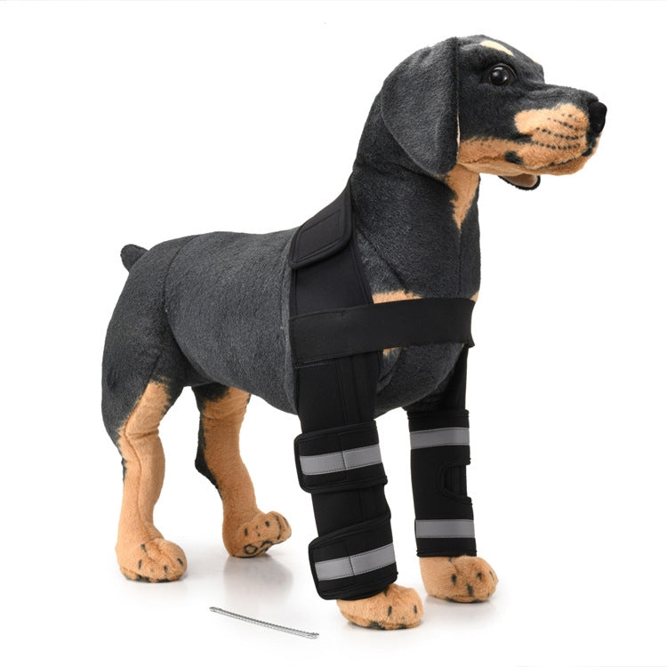 Pet Dog Leg Knee Guard Surgery Injury Protective Cover, L