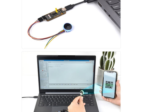 Waveshare 25515 Round 2D Codes Scanner Module Barcode/QR Code Reader, With LED Indicator, 25515