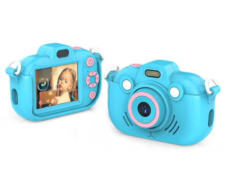 DC502 2.4-Inch 16X Zoom 2.7K Video Recording Children Digital Camera, Pink No Card, Blue No Card, Pink + 32G, Blue + 32G