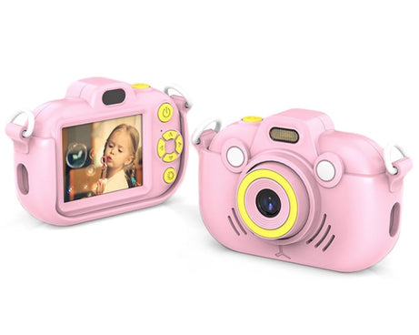DC502 2.4-Inch 16X Zoom 2.7K Video Recording Children Digital Camera, Pink No Card, Blue No Card, Pink + 32G, Blue + 32G