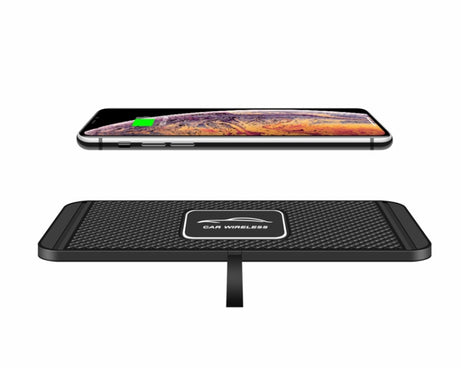 15W QI Car Wireless Charging Anti-Skid Pad, C1 30cm Cable