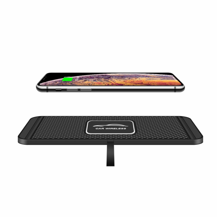 15W QI Car Wireless Charging Anti-Skid Pad, C1 30cm Cable