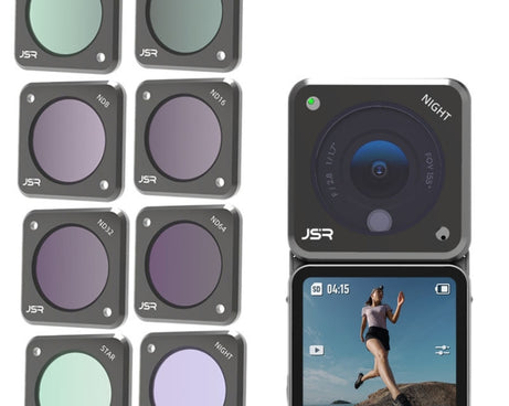 JUNESTAR Action Camera Filters For DJI Action 2,Style:, MCUV, CPL, ND4, ND8, ND16, ND32, ND64, ND1000, ND8PL, ND16PL, ND32PL, ND64PL, Macro 10X, Night, Star, CS-3IN1, CS-4in1, CS-4in1 (NDPL), CS-6IN1, CS-8in1