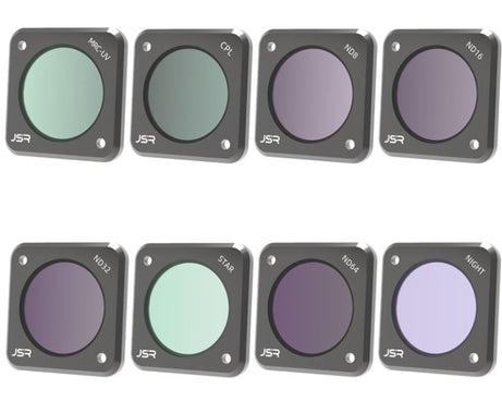 JUNESTAR Action Camera Filters For DJI Action 2,Style:, MCUV, CPL, ND4, ND8, ND16, ND32, ND64, ND1000, ND8PL, ND16PL, ND32PL, ND64PL, Macro 10X, Night, Star, CS-3IN1, CS-4in1, CS-4in1 (NDPL), CS-6IN1, CS-8in1