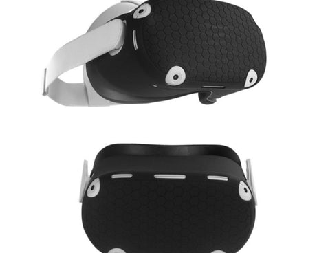 6 PCS/Set For Meta Quest Silicone All-Inclusive Console Controller Cover, White, Blue, Black, Red