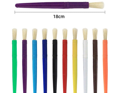 Children Leak-Proof Plastic Brush Washing Cup Palette Painting Brushes, 23 PCS/Set