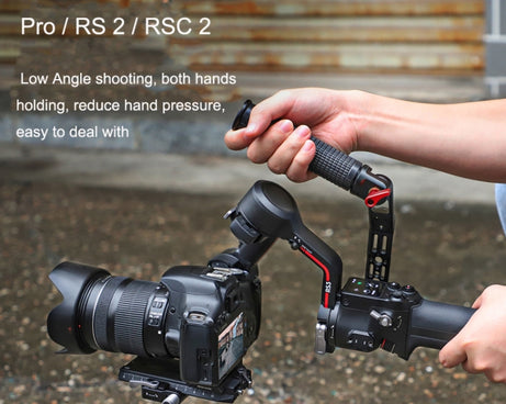 For DJI Ronin RS3 Pro Adjustable Angle Aluminum Alloy Handle Stabilizer