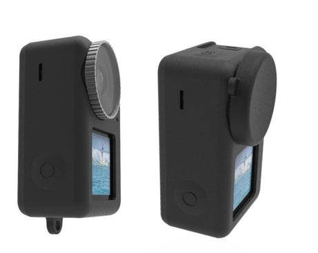 For DJI Osmo Action 3 Silicone Protective Case Lens Cap