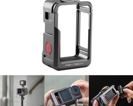 PGYTECH For DJI Osmo Action 3 Aluminum Alloy Camera Housing Shell Expansion Protective Frame