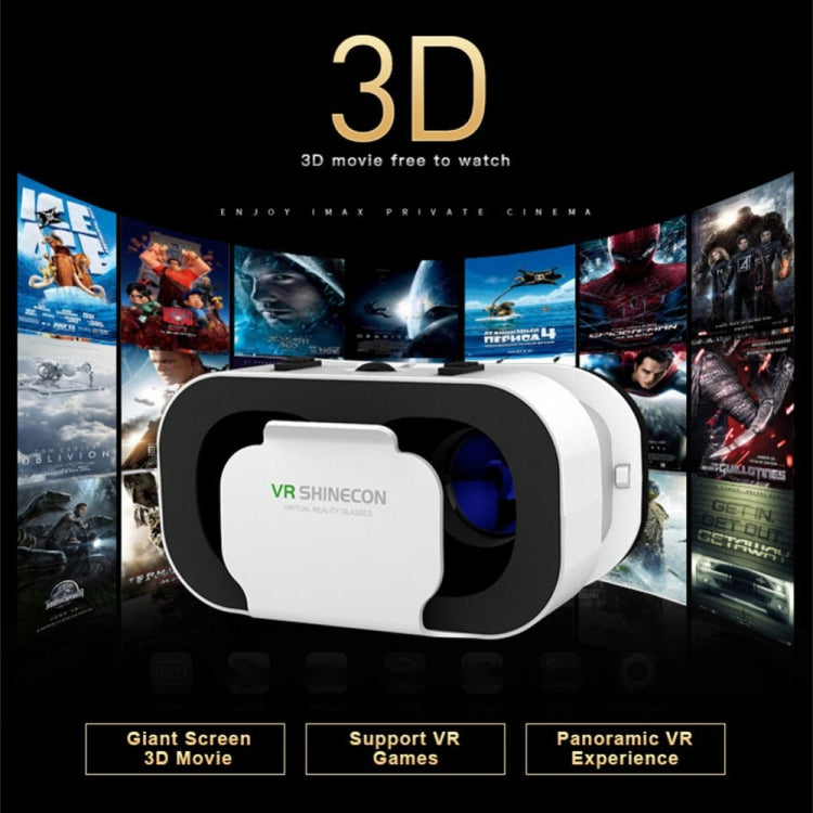 VRSHINECON G05 5th 3D VR Glasses Virtual Headset Digital Glasses, G05 White