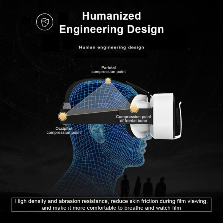 VRSHINECON G05 5th 3D VR Glasses Virtual Headset Digital Glasses, G05 White