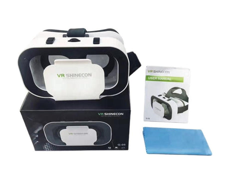 VRSHINECON G05 5th 3D VR Glasses Virtual Headset Digital Glasses, G05 White