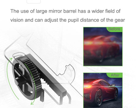 VRSHINECON G10 Headwear 3D Virtual VR Glasses, G10 Black