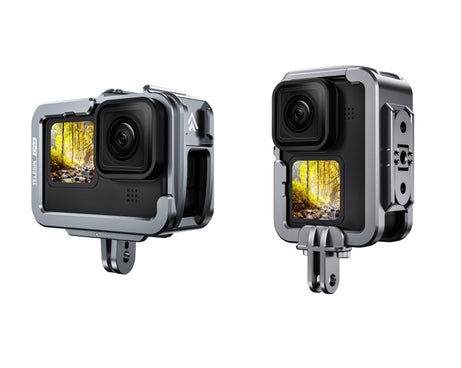 TELESIN Aluminium Alloy Frame Case For GoPro Hero11 Black / HERO10 Black / HERO9 Black ,Spec:, Regular Models, Vertical Shooting Set