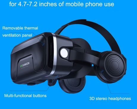 7th VR Glasses 3D Virtual Reality Game Digital Glasses With Headset, G04EA Increase Version, G04EA+B01 Handle, G04EA+B03 Handle