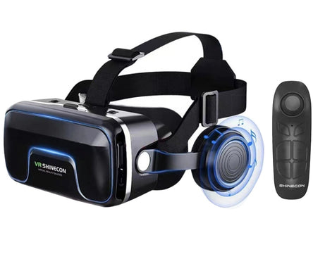 7th VR Glasses 3D Virtual Reality Game Digital Glasses With Headset, G04EA Increase Version, G04EA+B01 Handle, G04EA+B03 Handle