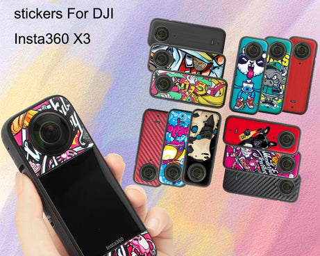 Sunnylife IST-TZ485 For DJI Insta360 X3 Panoramic Camera PVC Protection Scraper Film Stickers