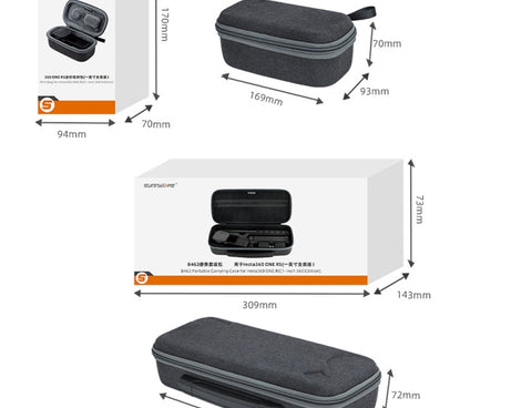 Sunnylife IST-B461 For DJI Insta360 One RS 1-inch Panoramic Camera Storage, For DJI Insta360 One RS Single Machine Bag, For DJI Insta360 One RS Set Bag