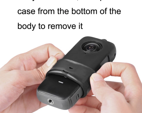 For Insta360 One X2 Sunnylife ST-Q9420 Silicone Protective Case, For Insta360 One X2 Red Lens Screen Case, For Insta360 One X2 Black Lens Screen Case