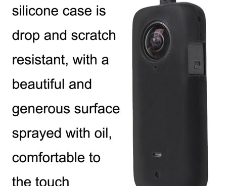 For Insta360 One X2 Sunnylife ST-Q9420 Silicone Protective Case, For Insta360 One X2 Red Lens Screen Case, For Insta360 One X2 Black Lens Screen Case