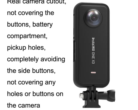 For Insta360 One X3 A516 Panoramic Sports Camera Plastic Protection Border, Protection Border
