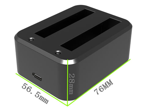 For Insta360 X3 A520 Panoramic Camera Batteries Charger Dual Charging Dock