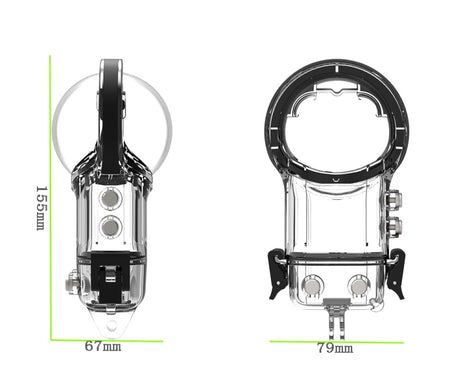 For Insta360 X3 Camera Waterproof Case Sealed Diving Shell (Neutral Without Logo)